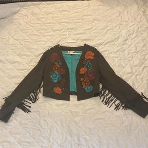 Western fringe jacket